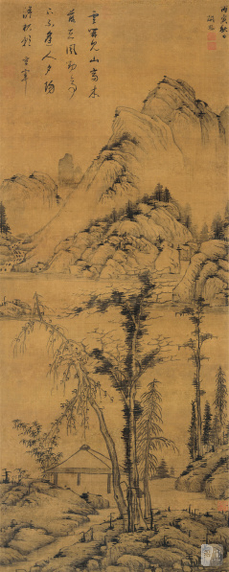 关 思（明万历-崇祯，16-17世纪） 拟元人山水 - 图1